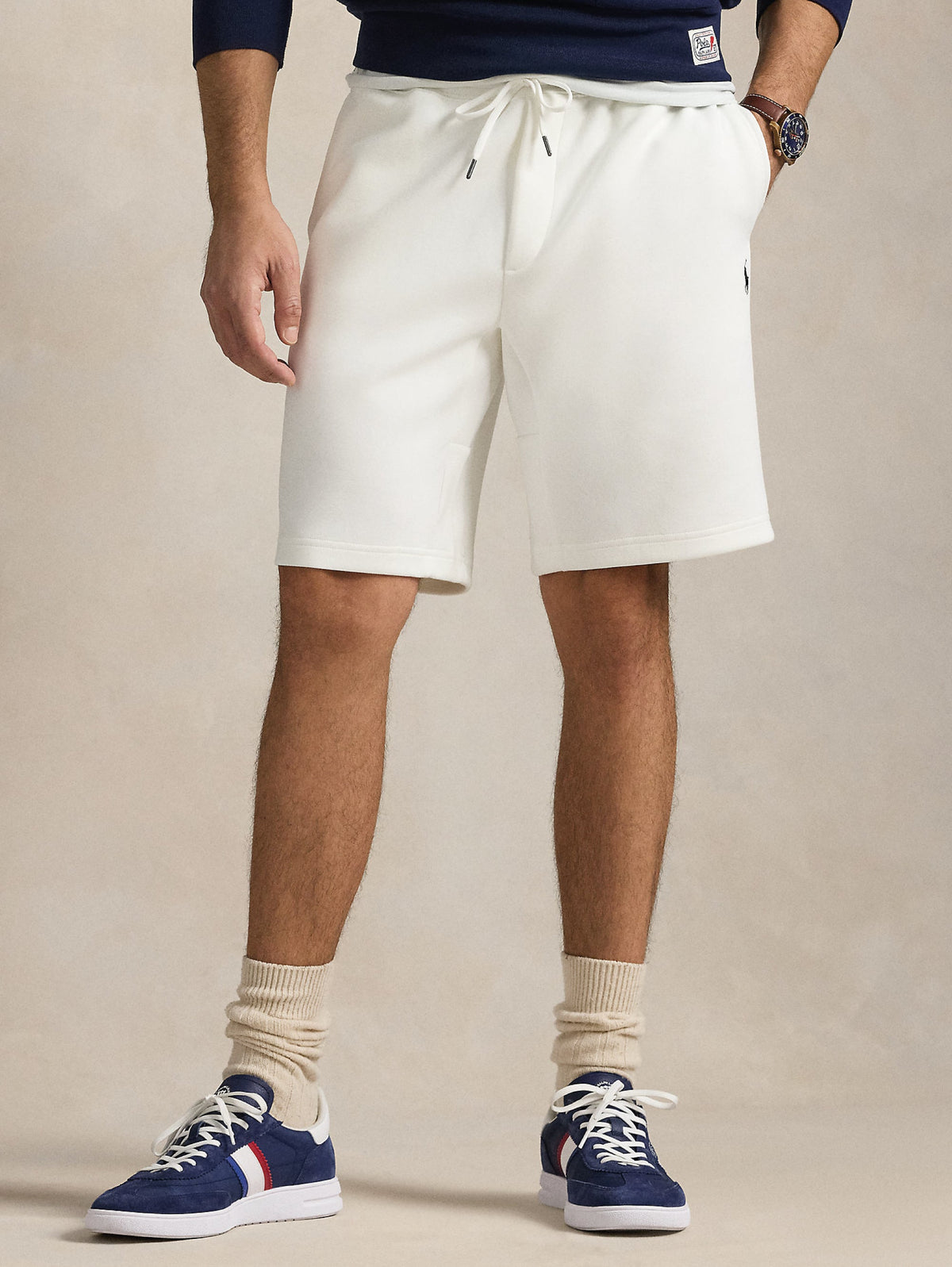 2026 New Arrival Shorts in Maglia Doppia Bianco