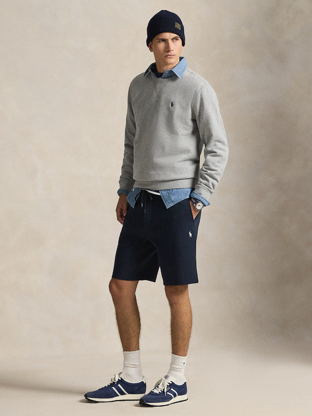 2026 New Arrival Shorts in Maglia Doppia Blu