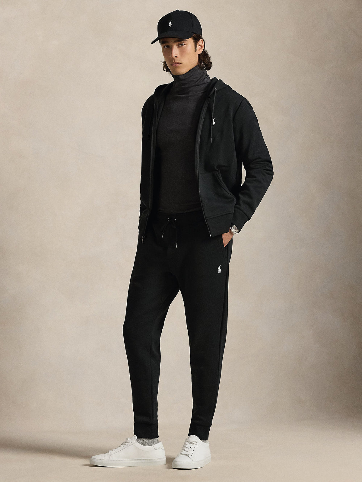 2026 New Arrival Joggers in Maglia Doppia Nero
