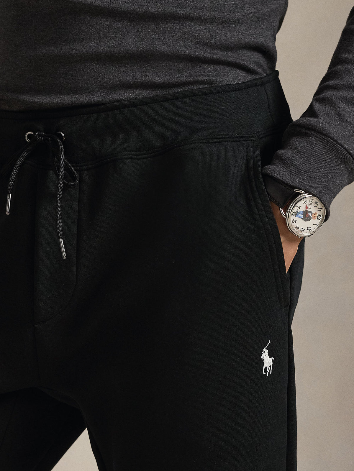 2026 New Arrival Joggers in Maglia Doppia Nero