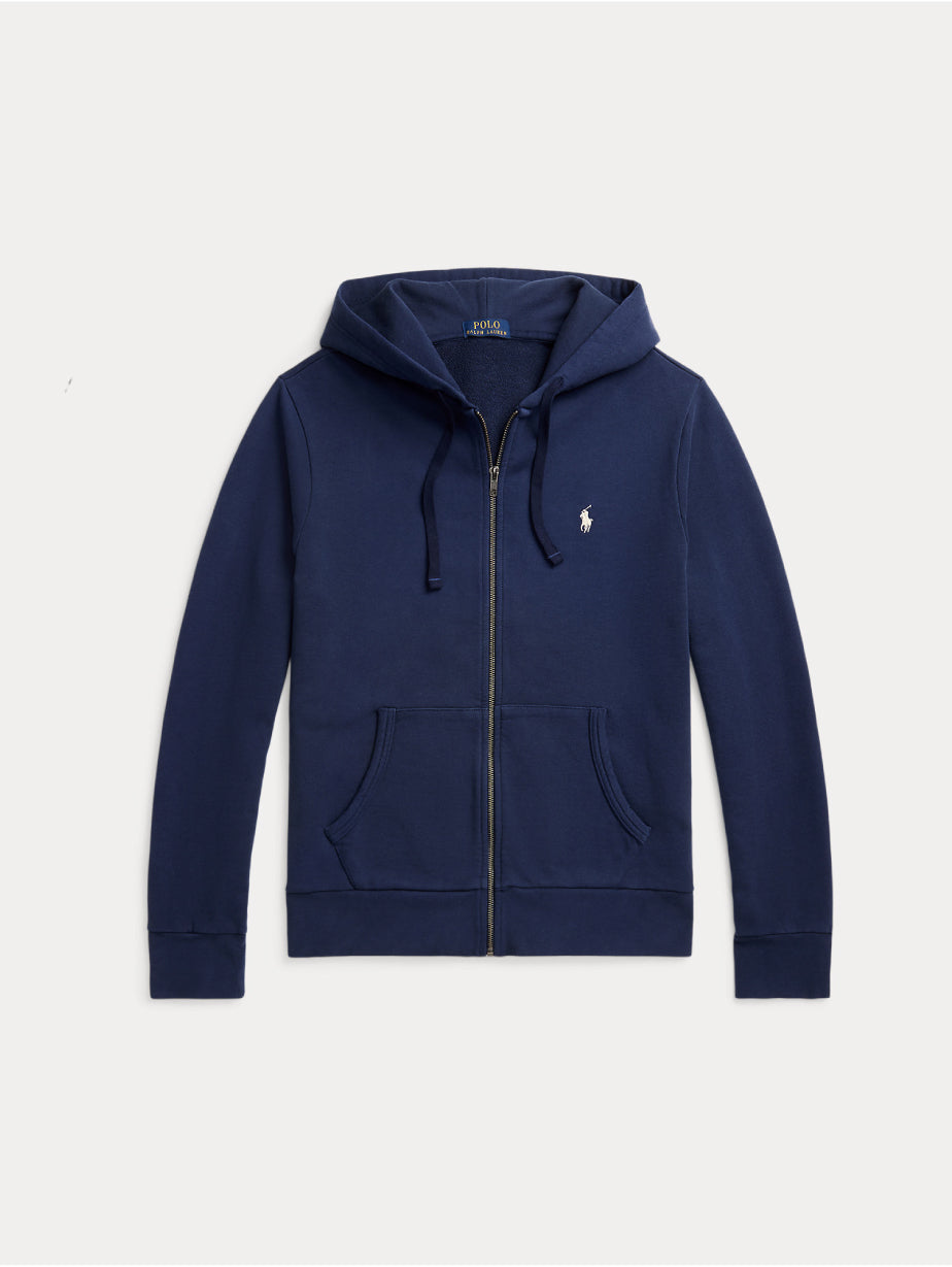 2026 New Arrival Felpa con Cerniera in Spugna Loopback Blu