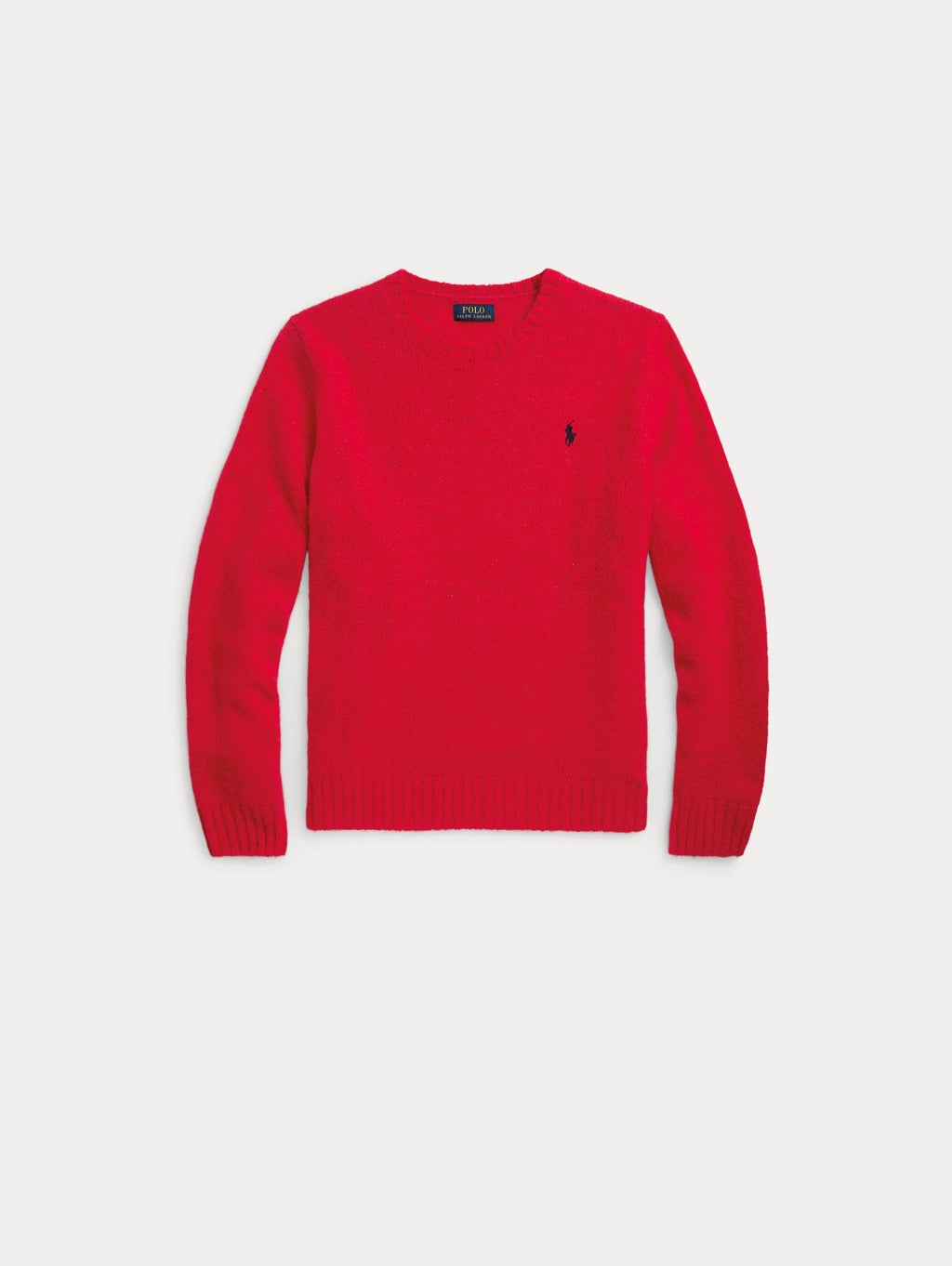 2026 New Arrival Maglia Girocollo in Soffice Misto Alpaca Rosso