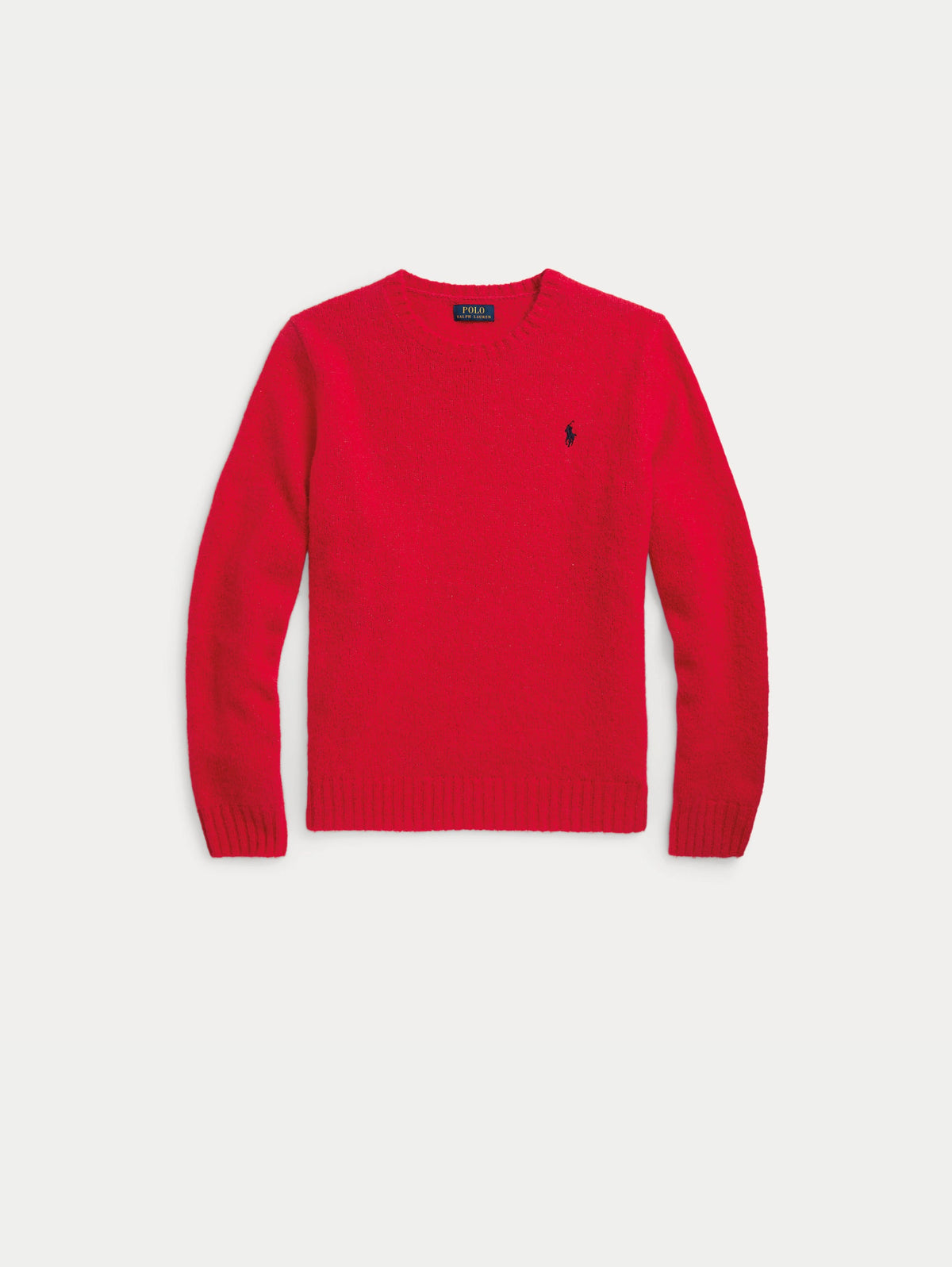 2026 New Arrival Maglia Girocollo in Soffice Misto Alpaca Rosso