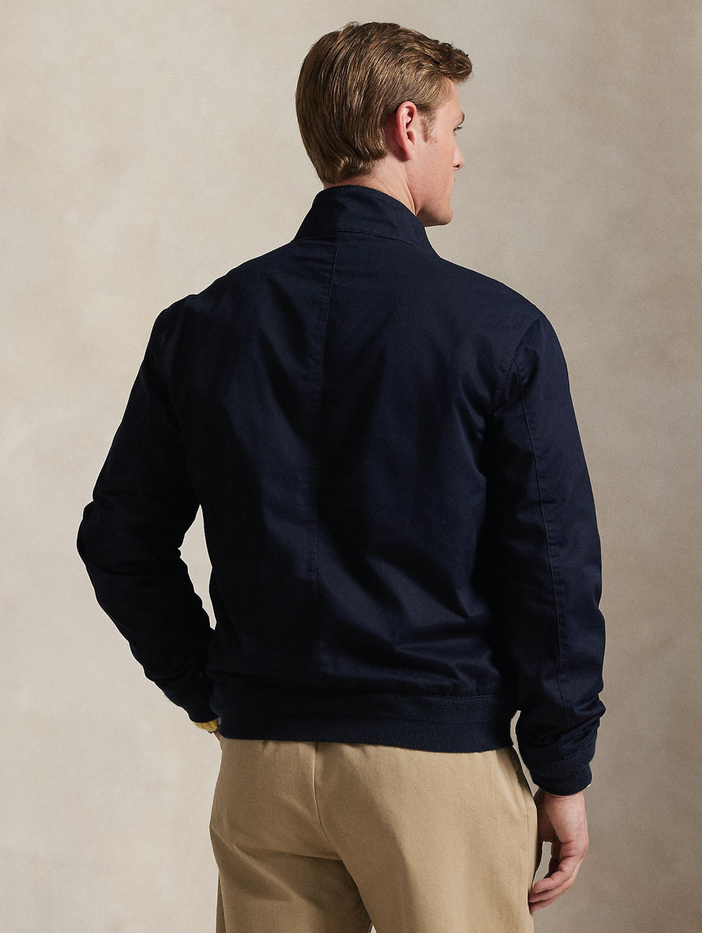 2026 New Arrival Giacca Sportiva in Twill di cotone Blu Navy