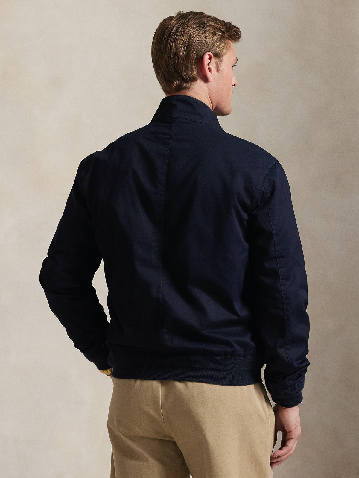 2026 New Arrival Giacca Sportiva in Twill di cotone Blu Navy