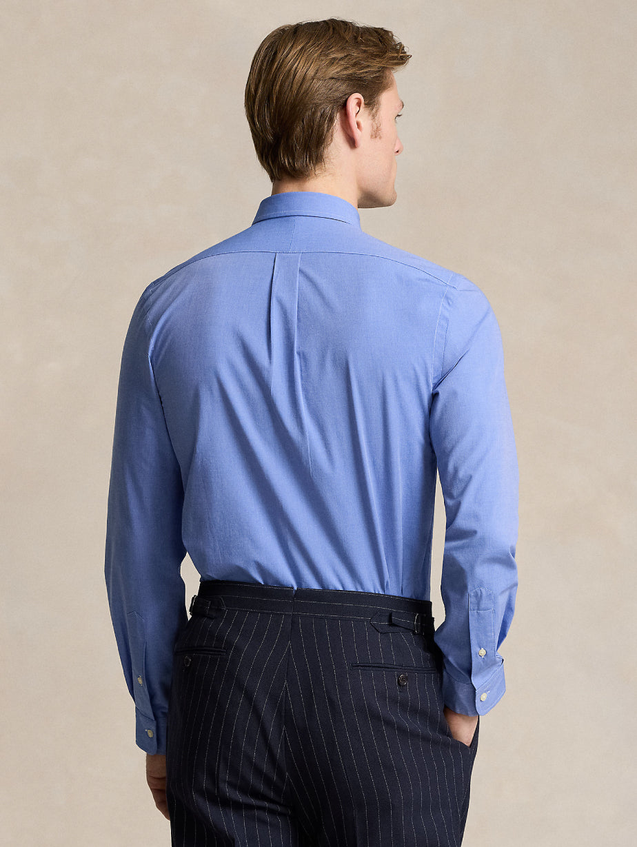 2026 New Arrival Camicia Fil--Fil in Cotone Traspirante Blu