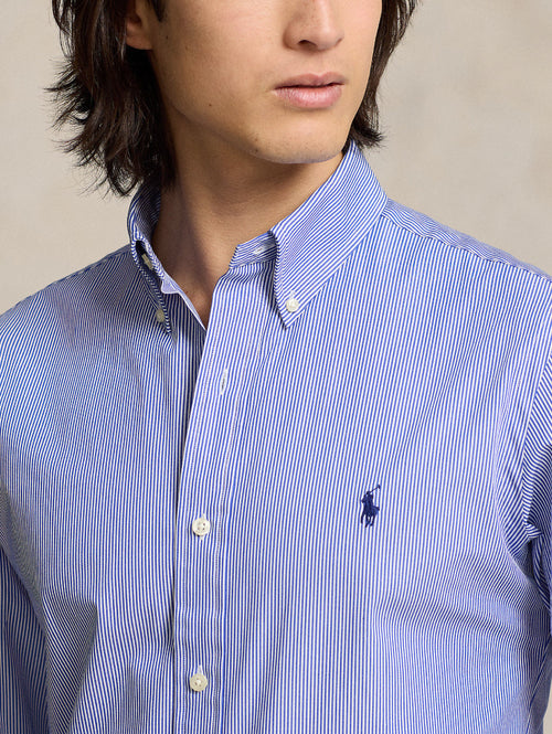 2026 New Arrival Camicia a Righe in Cotone Traspirante Blu/Bianco