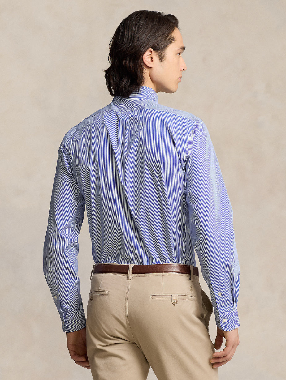 2026 New Arrival Camicia a Righe in Cotone Traspirante Blu/Bianco