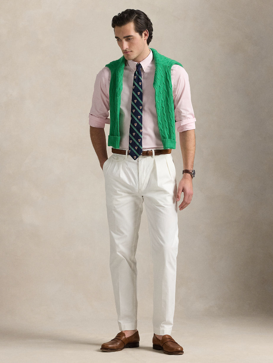 2026 New Arrival Camicia in Popeline Elasticizzato a Righe Rosa/Bianco