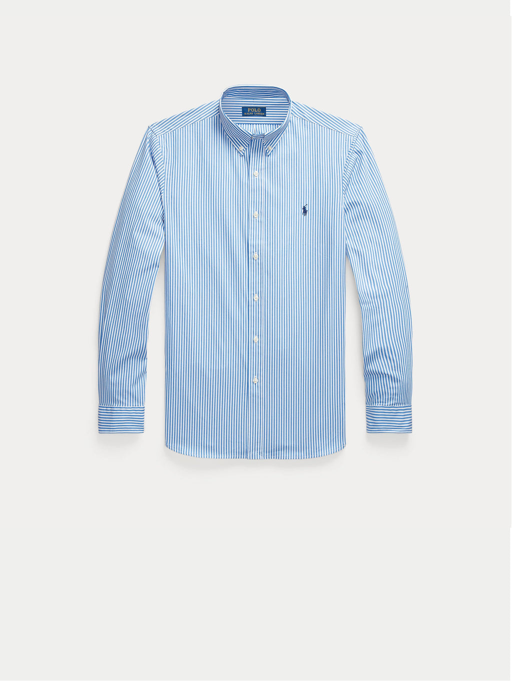 2026 New Arrival Camicia in Popeline Stretch a Righe Blu/Bianco