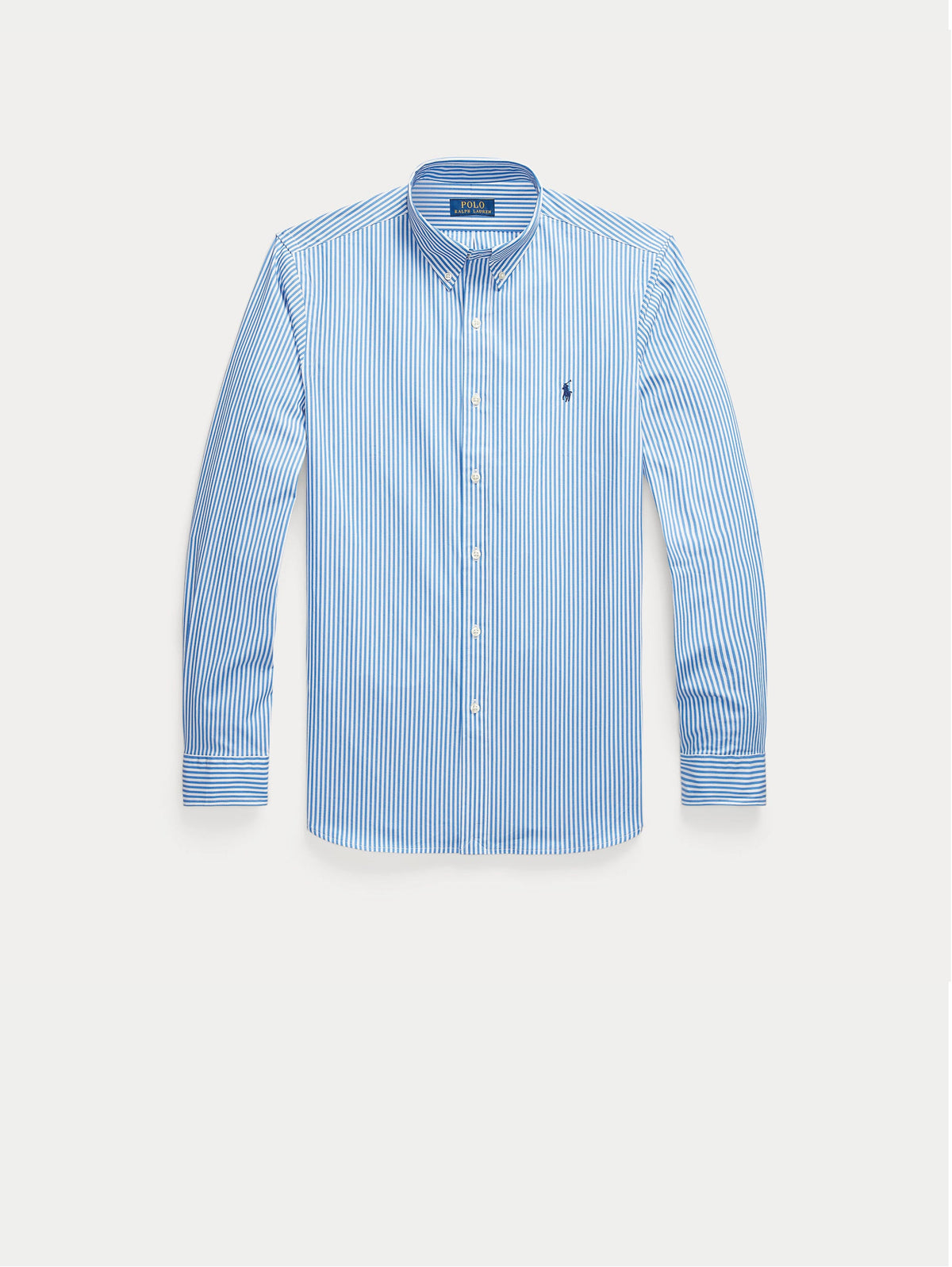 2026 New Arrival Camicia in Popeline Stretch a Righe Blu/Bianco