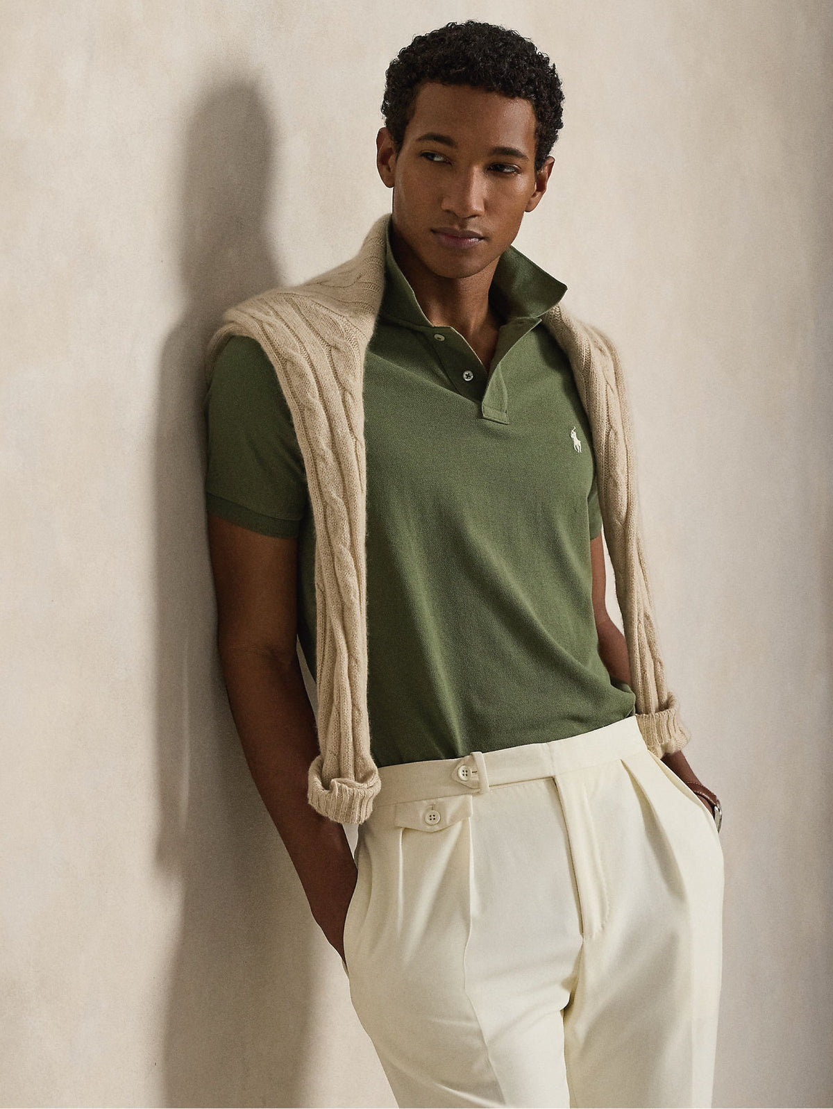 2026 New Arrival Polo Maniche Corte in Cotone Verde