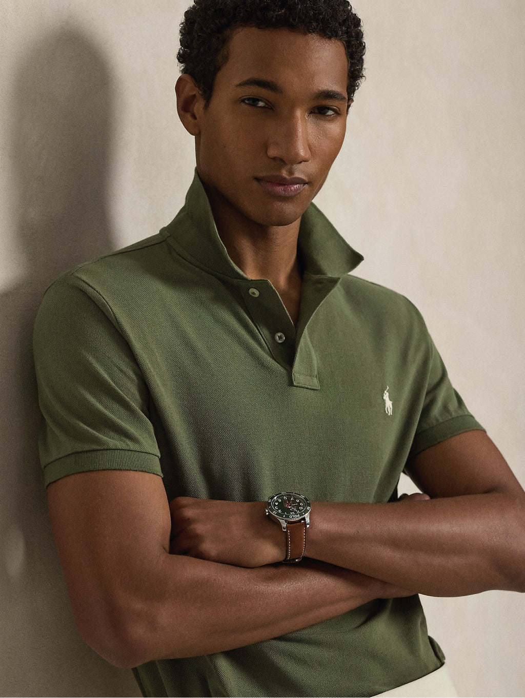 2026 New Arrival Polo Maniche Corte in Cotone Verde