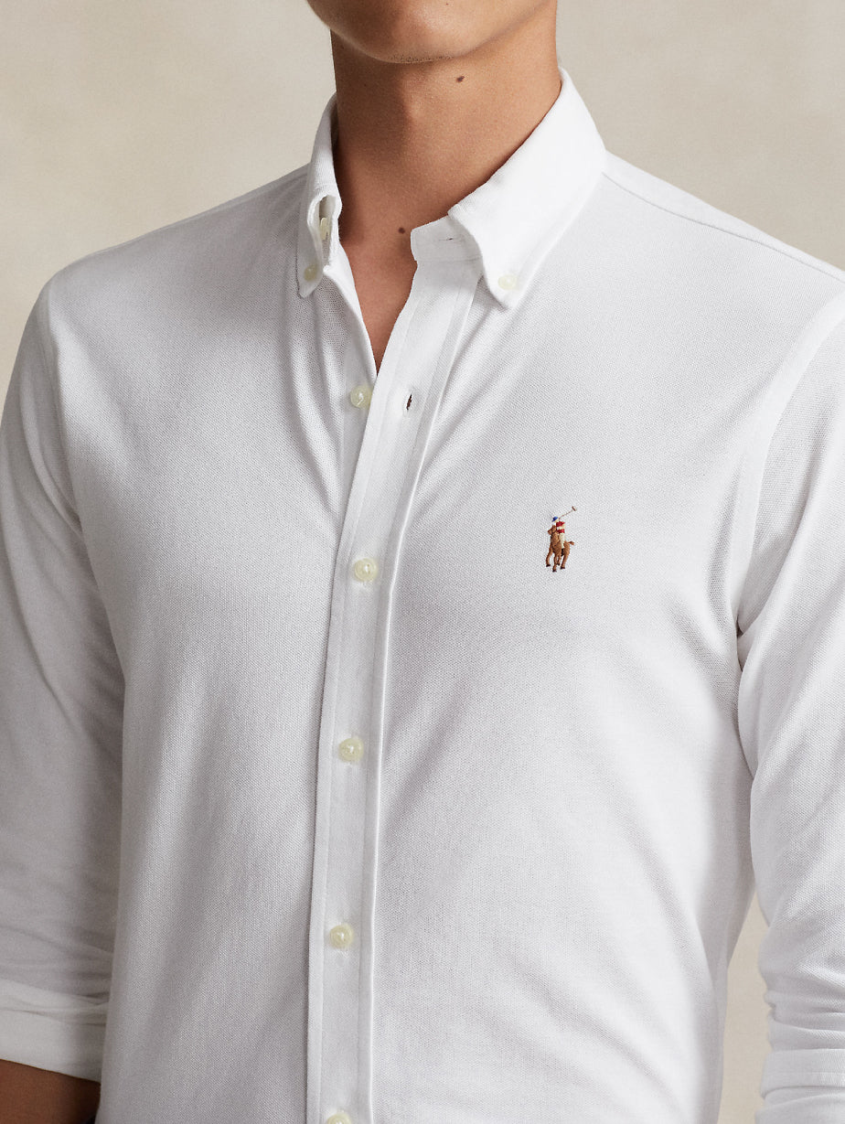 2026 New Arrival Camicia Knit Oxford Bianco