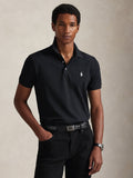 2026 New Arrival Polo in Piqué Stretch Custom Slim Fit Nero