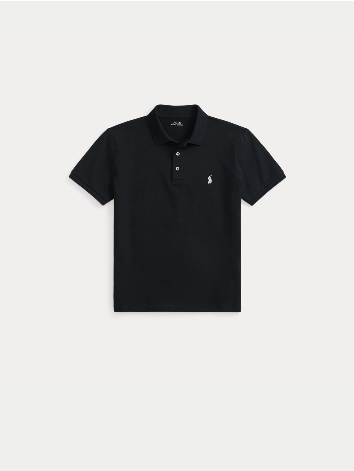 2026 New Arrival Polo in Piqué Stretch Custom Slim Fit Nero