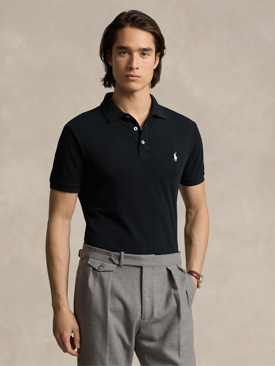 2026 New Arrival Polo Maniche Corte In Cotone Nero