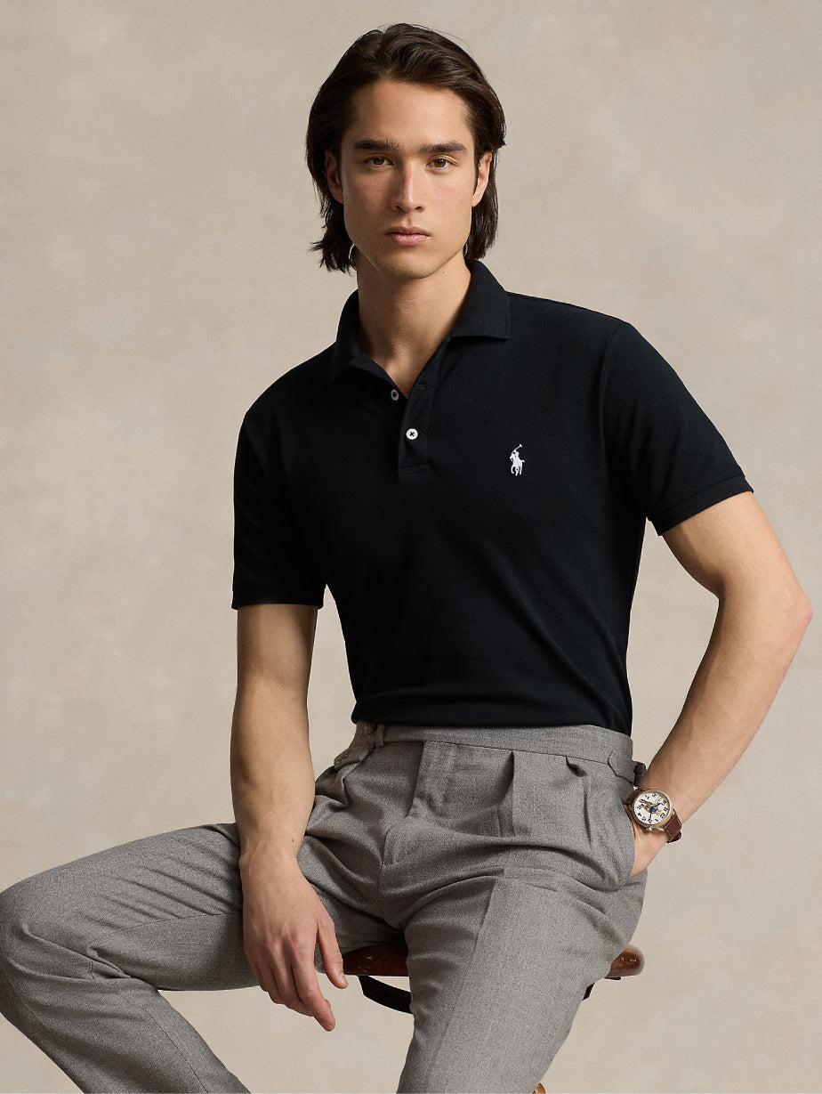 2026 New Arrival Polo Maniche Corte In Cotone Nero