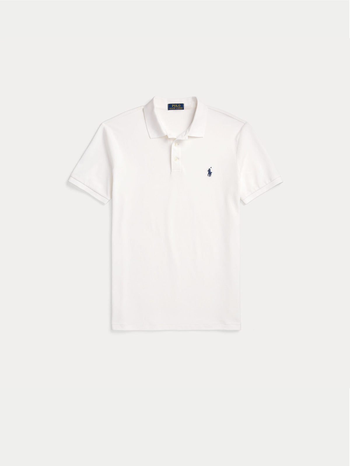 2026 New Arrival Polo in Piqué Stretch Custom Slim Fit Bianco