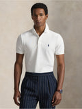 2026 New Arrival Polo in Piqué Stretch Custom Slim Fit Bianco