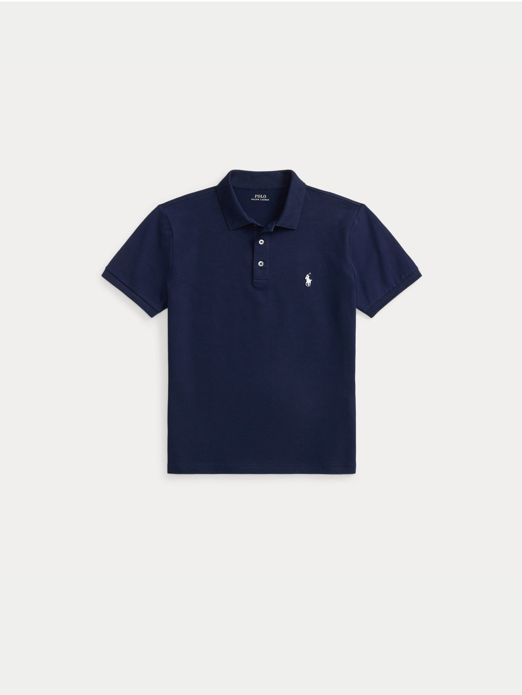 2026 New Arrival Polo in Piqué Stretch Custom Slim Fit Blu