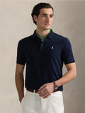 2026 New Arrival Polo in Maglia di Cotone Fine Blu Navy