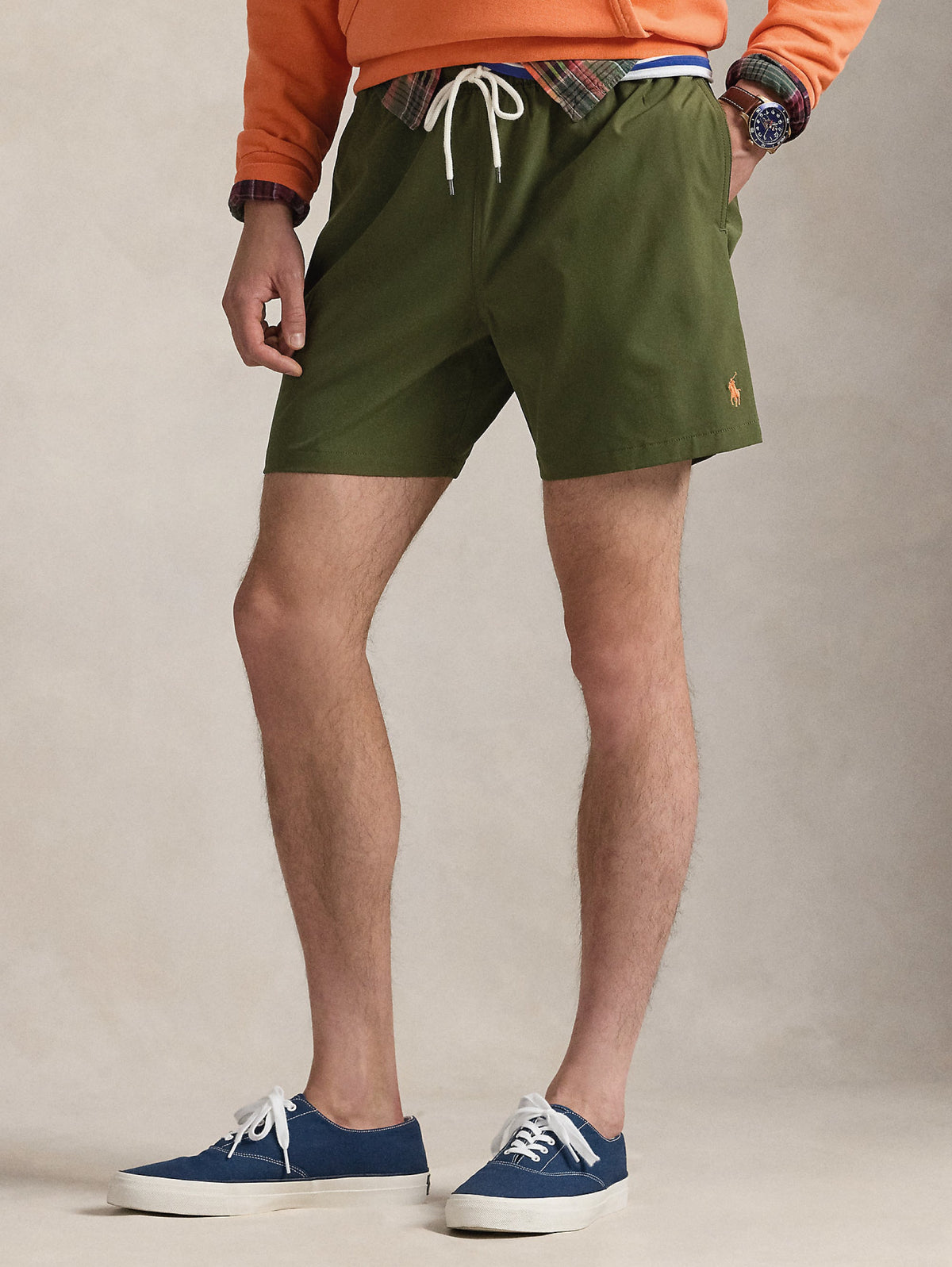 2026 New Arrival Boxer da Mare Traveler Stretch Verde Oliva