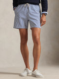 2026 New Arrival Costume da Mare Traveler in Seersucker a Righe Blu/Bianco