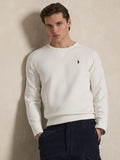 2026 New Arrival Felpa Girocollo in Maglia Doppia Bianco