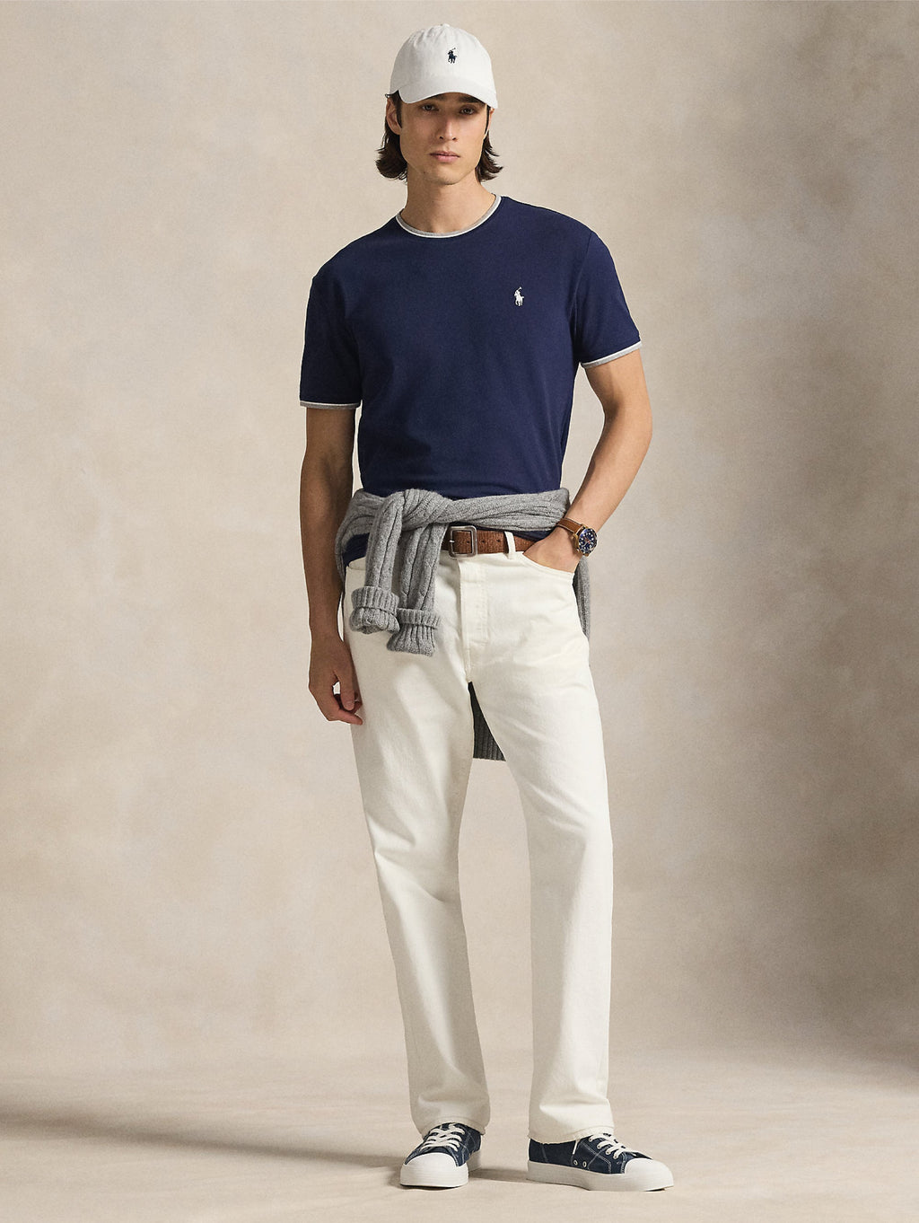 2026 New Arrival T-shirt in Jersey Mesh Classic Fit Blu