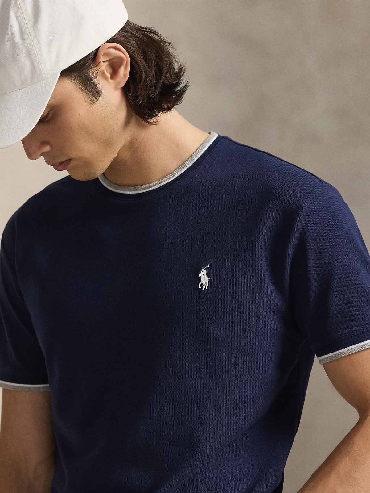 2026 New Arrival T-shirt in Jersey Mesh Classic Fit Blu