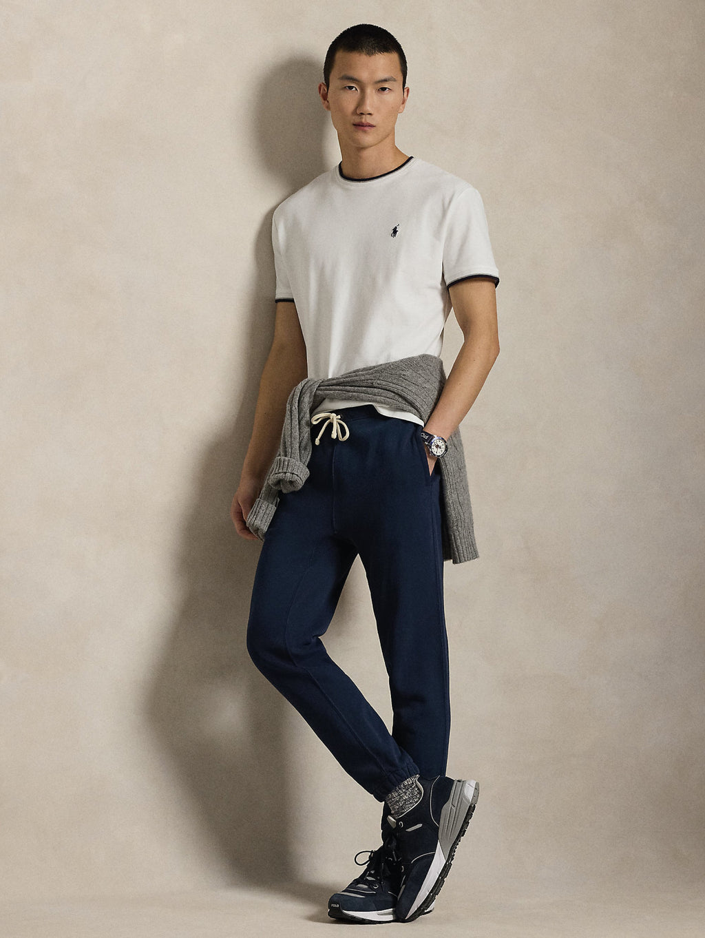 2026 New Arrival T-shirt in Jersey Mesh Classic Fit Bianco