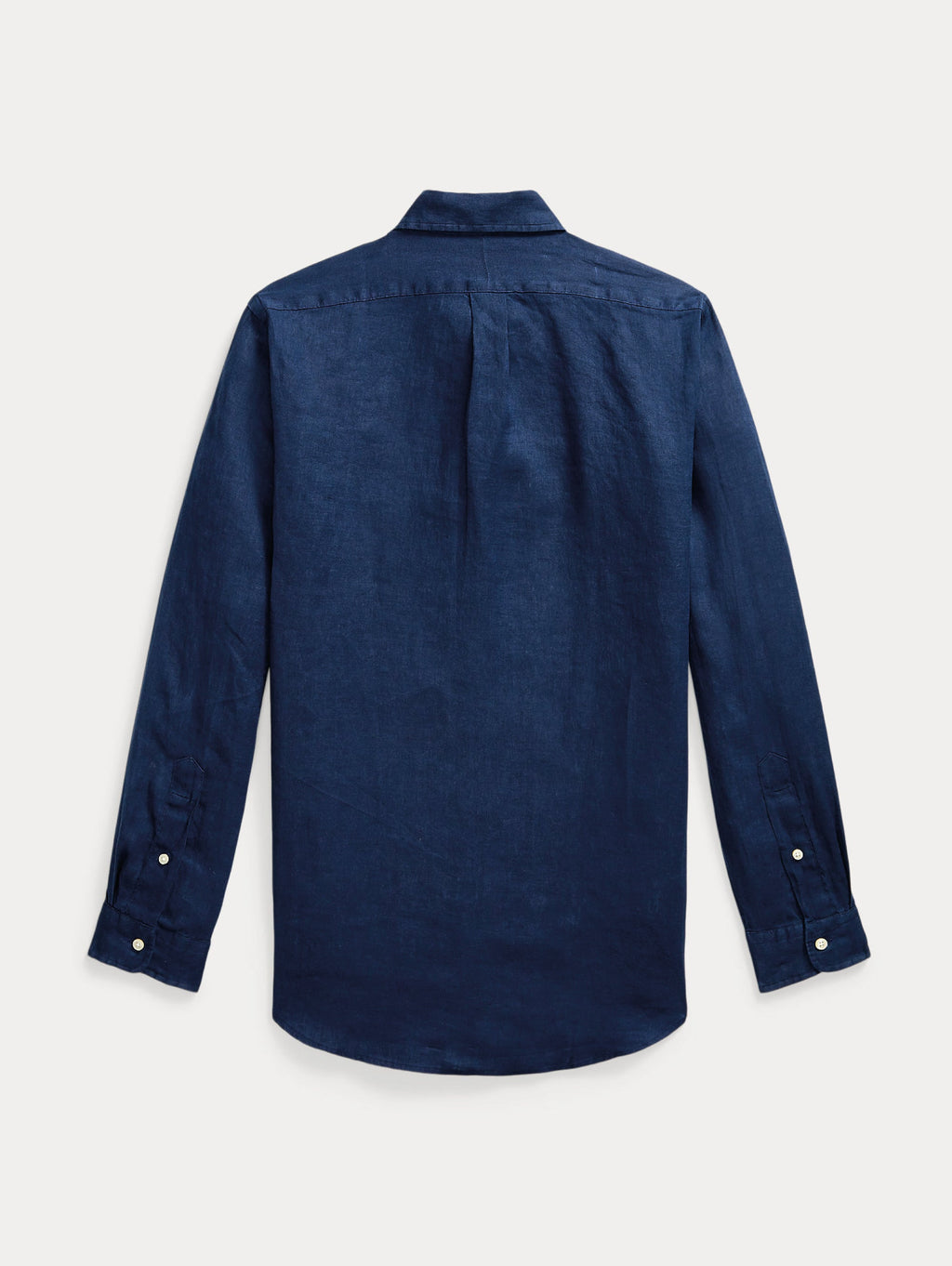 2026 New Arrival Camicia in Lino Custom Fit Blu Navy