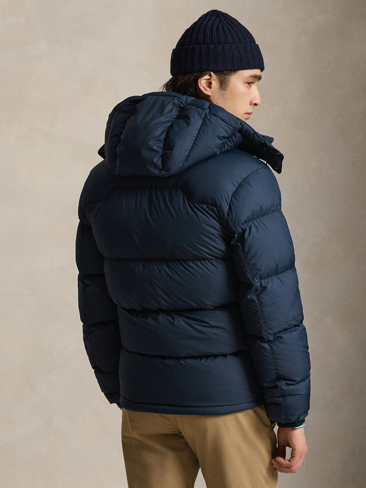 2026 New Arrival Giacca in Ripstop Idrorepellente Opaco con Cappuccio Navy Blu