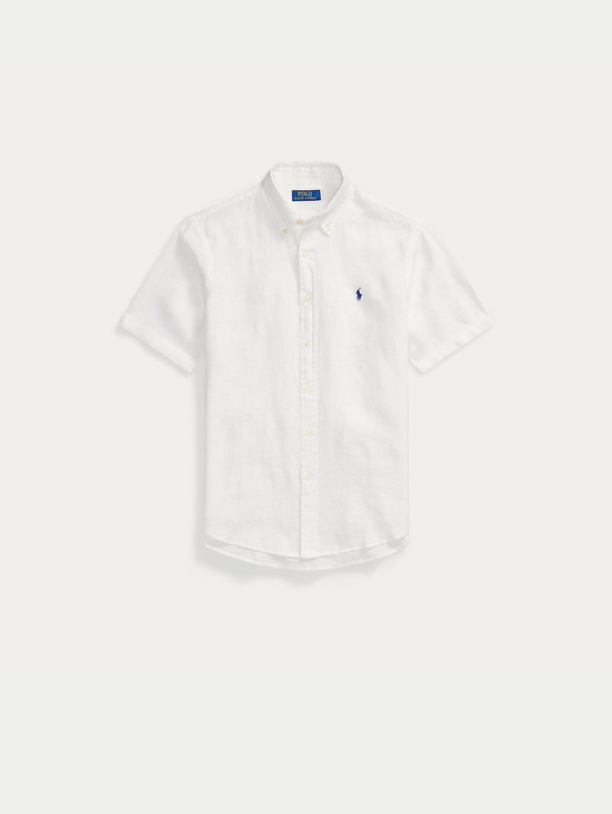 2026 New Arrival Camicia in Lino Maniche Corte Bianco