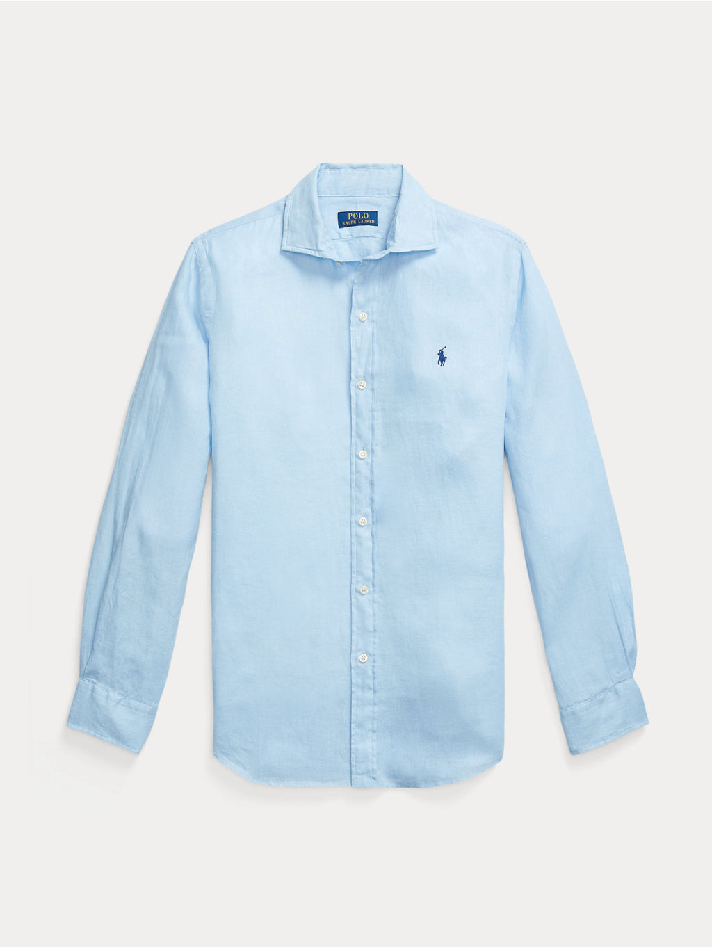2026 New Arrival Camicia in Lino Slim Fit Celeste