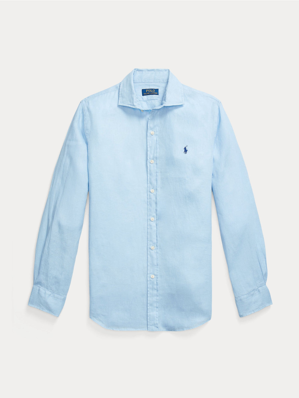 2026 New Arrival Camicia in Lino Slim Fit Celeste