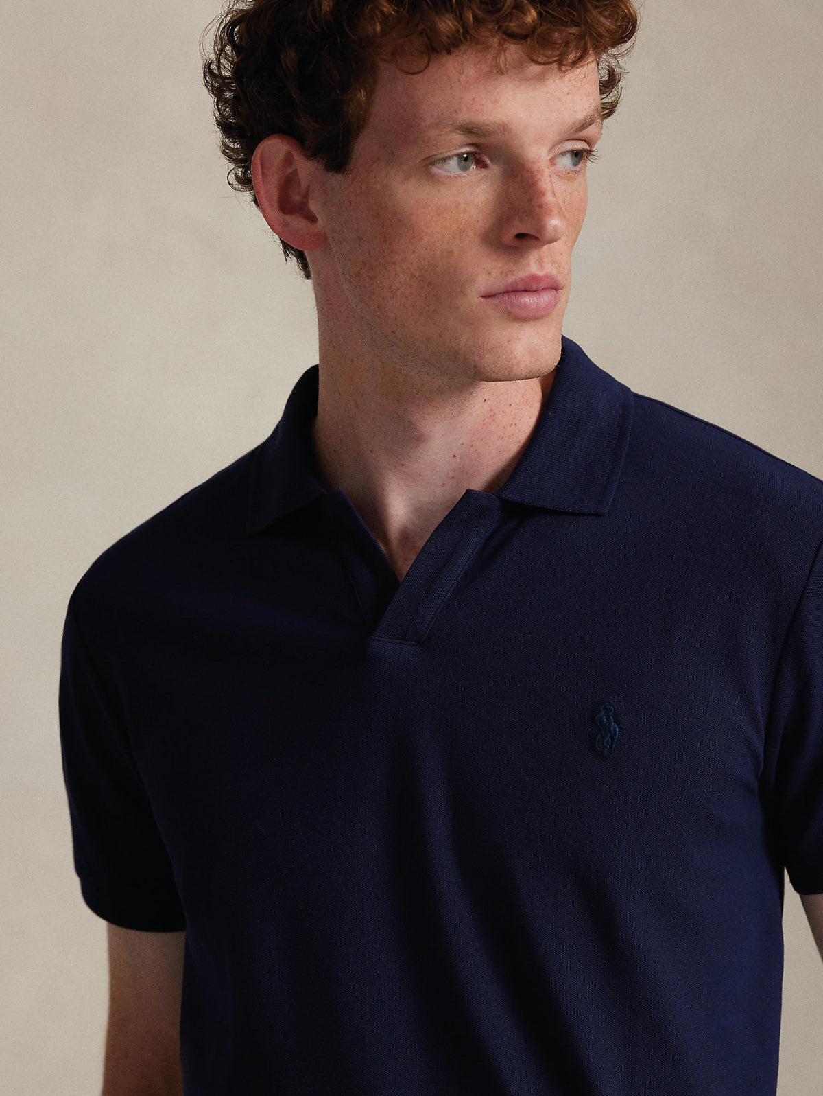 2026 New Arrival Polo Stretch Custom Slim Fit Blu