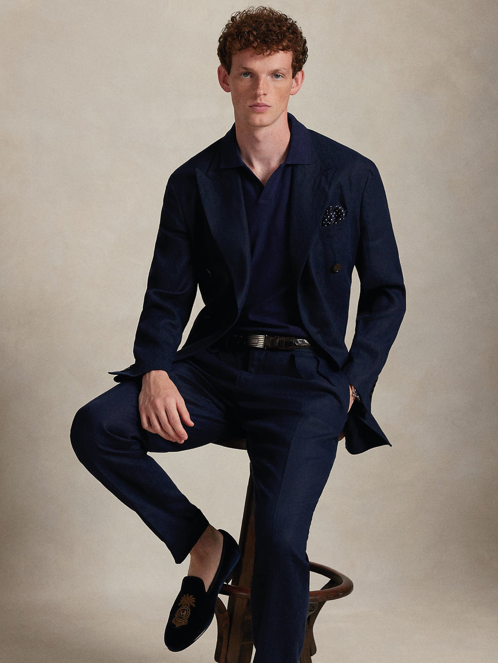 2026 New Arrival Polo Stretch Custom Slim Fit Blu