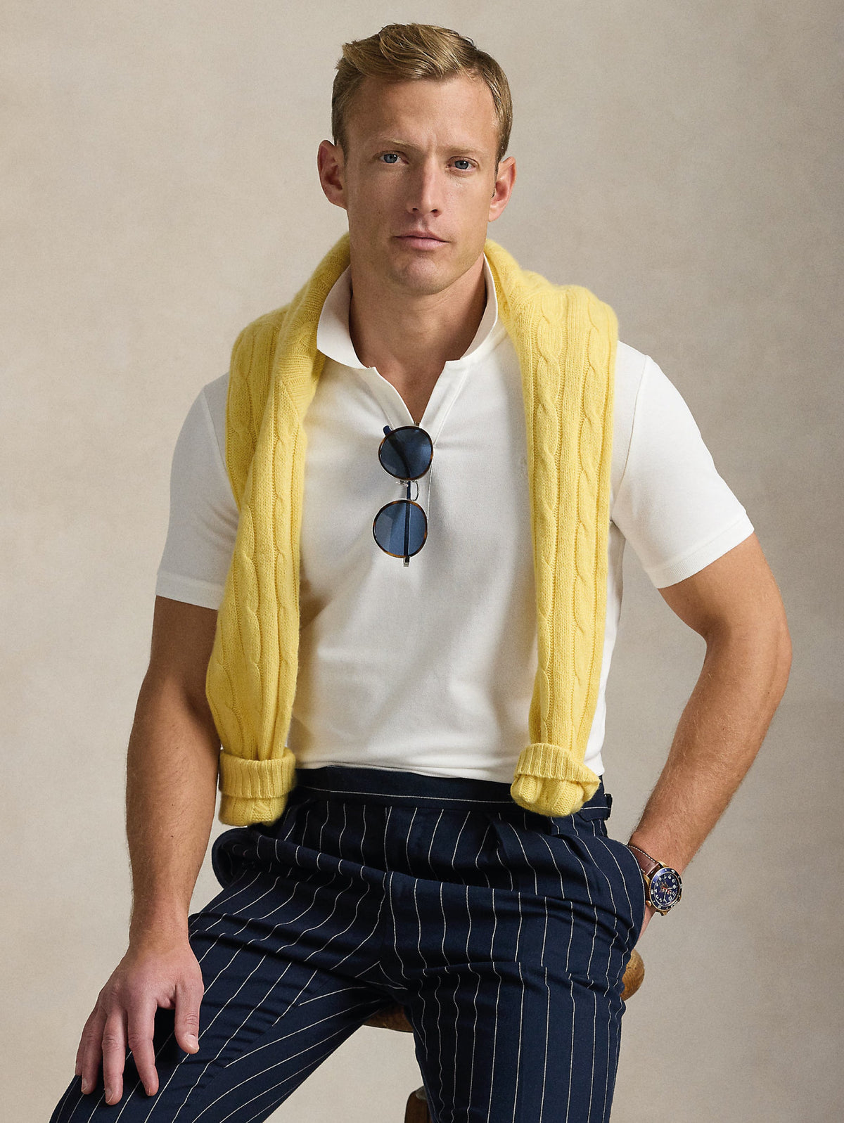 2026 New Arrival Polo Stretch Custom Slim Fit Bianco