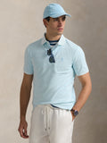 2026 New Arrival Polo Tinta in Capo Custom Slim Fit Cielo