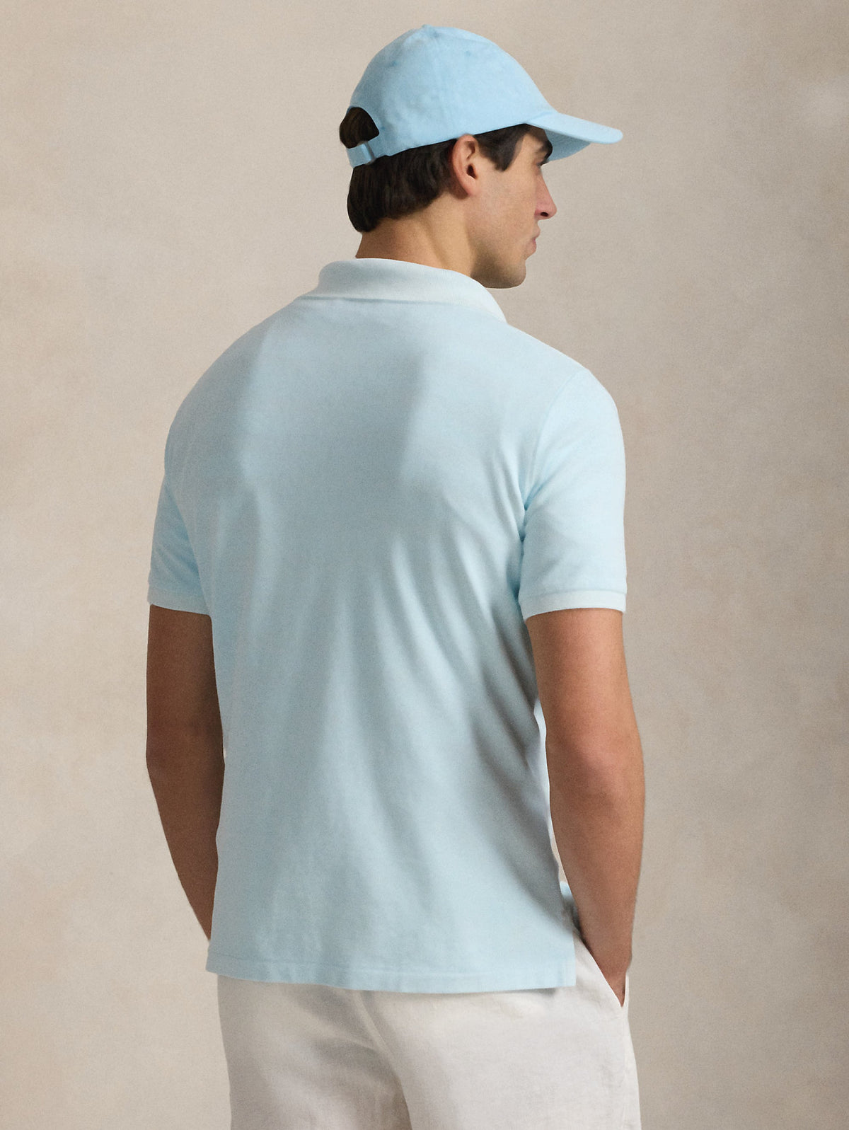 2026 New Arrival Polo Tinta in Capo Custom Slim Fit Cielo