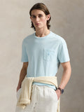 2026 New Arrival T-shirt con Taschino Custom Slim Fit Cielo