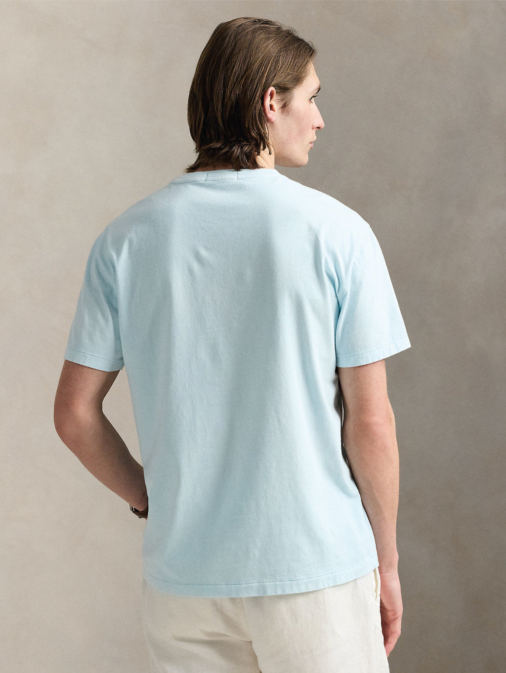 2026 New Arrival T-shirt con Taschino Custom Slim Fit Cielo