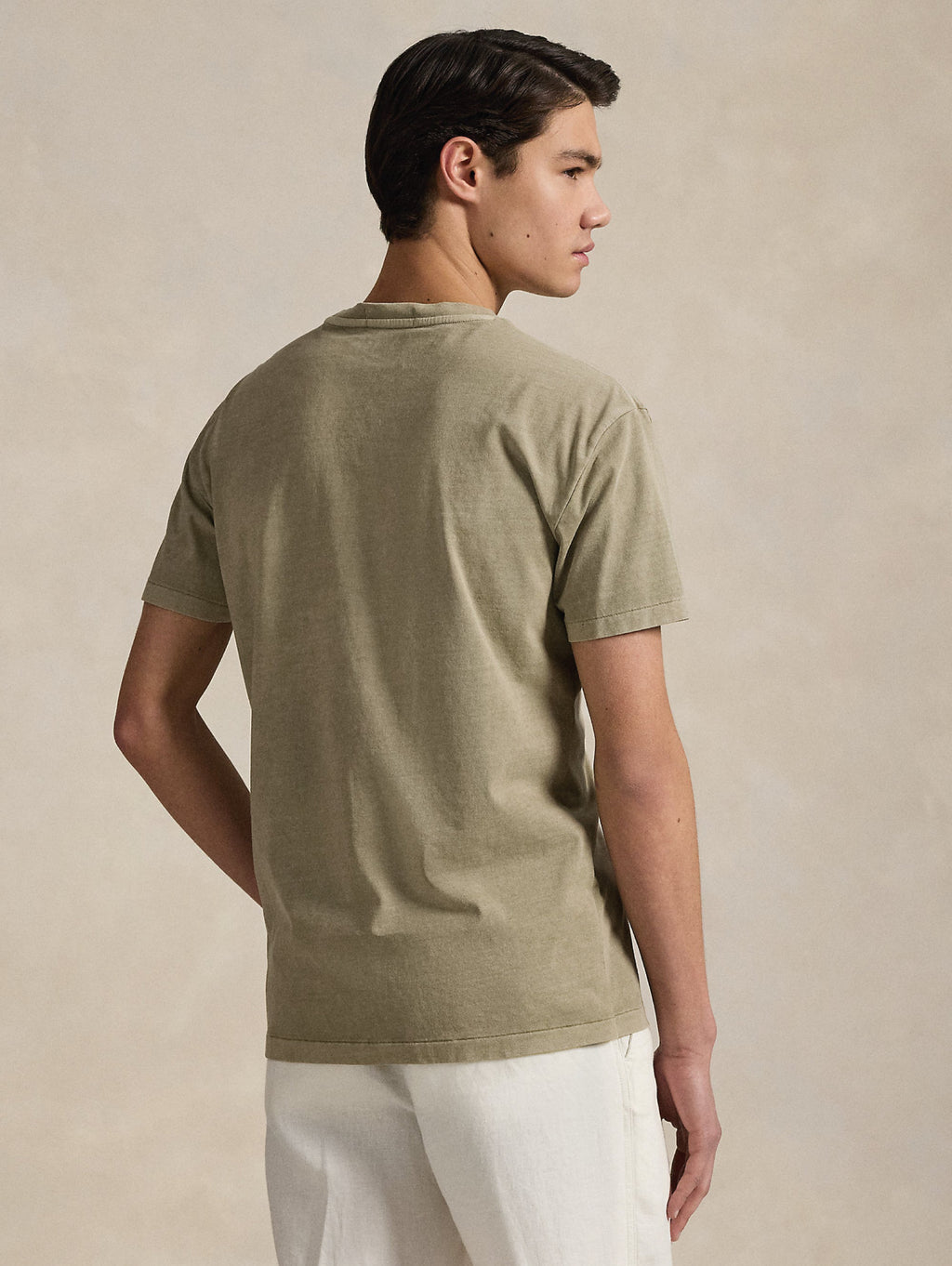 2026 New Arrival T-shirt con Taschino Custom Slim Fit Oliva
