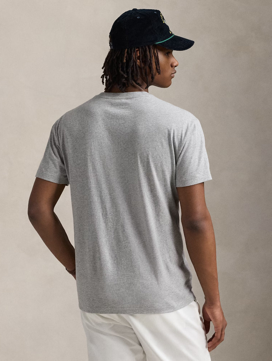 2026 New Arrival T-shirt con Stampa Polo Bear Grigio