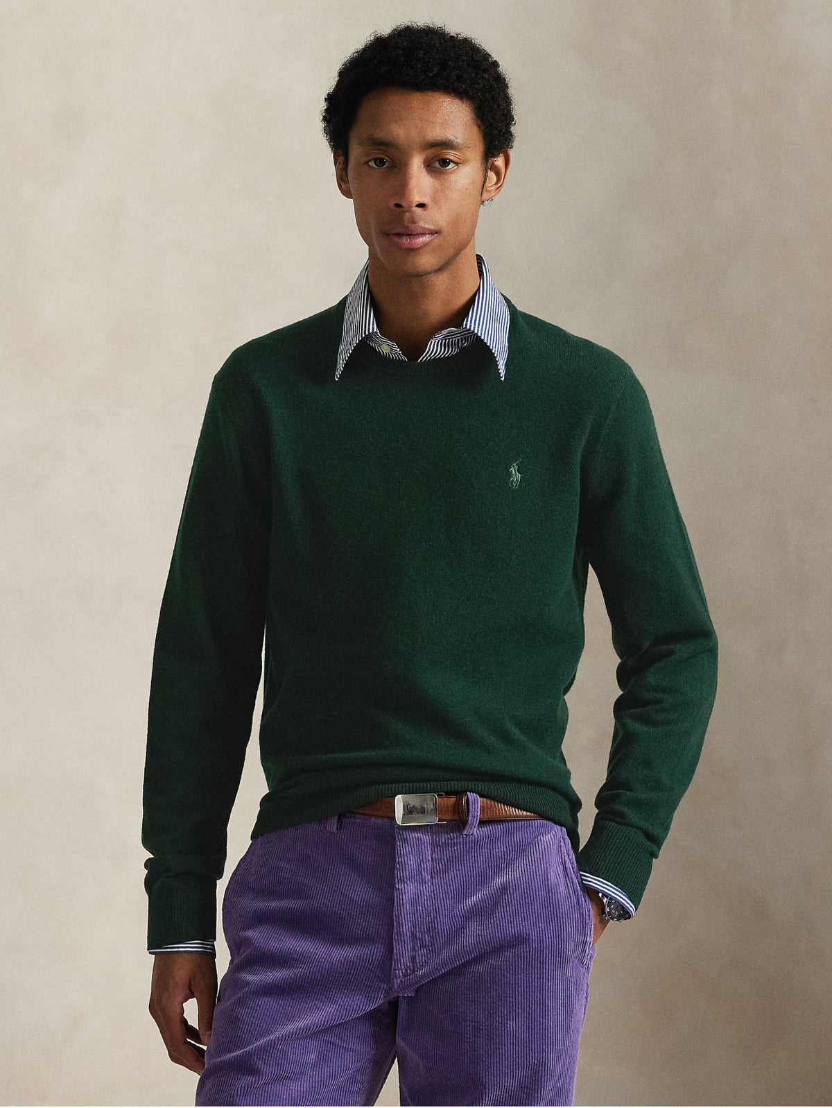2026 New Arrival Maglia Girocollo in Lana Verde