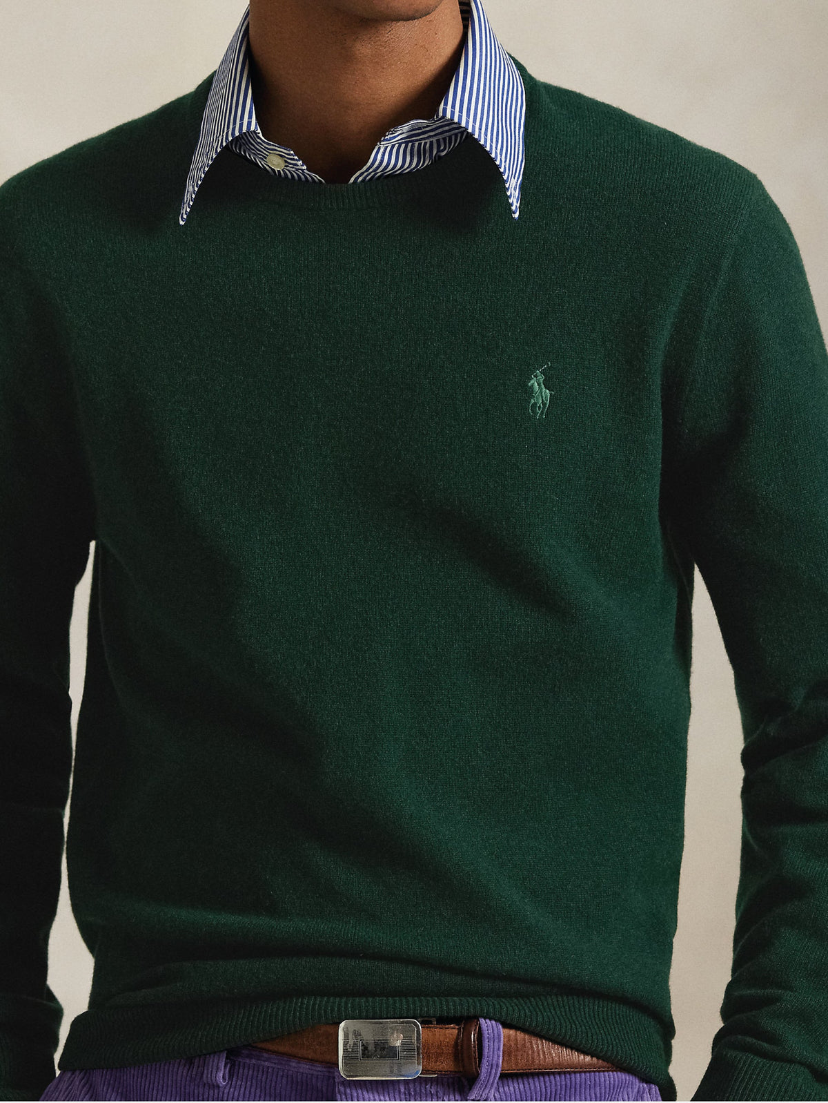2026 New Arrival Maglia Girocollo in Lana Verde