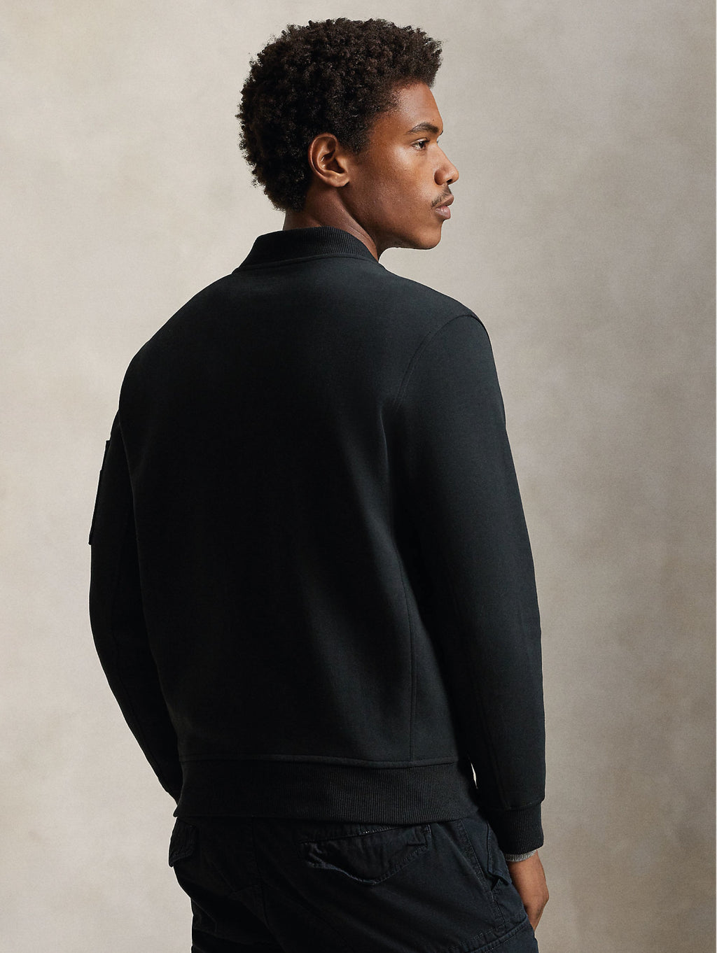 2026 New Arrival Bomber in Felpa Doppia Nero
