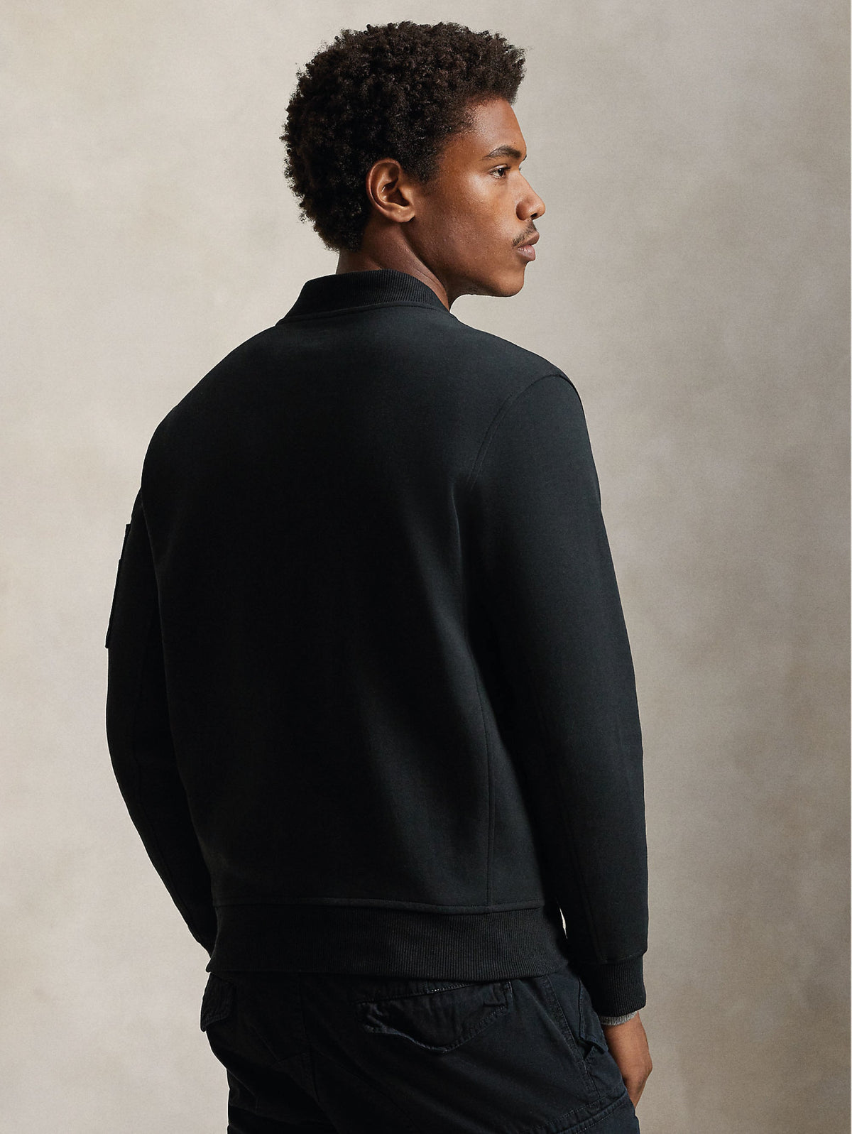 2026 New Arrival Bomber in Felpa Doppia Nero